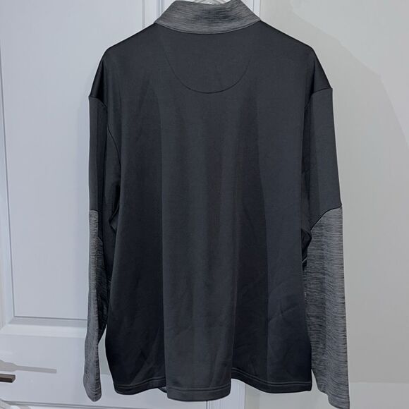 Gray Callaway Thermal T neck 1/4 zipper golf sweater sweatshirt w/pockets Jacket - Picture 4 of 4